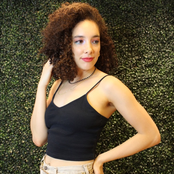 TOPSHOP Ribbed Crop Top - Picture 3 of 4